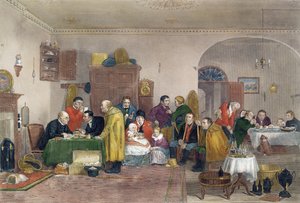 アブラハム・ライムバッハ（1784-1868）によって刻まれた家賃の日、1817年公開